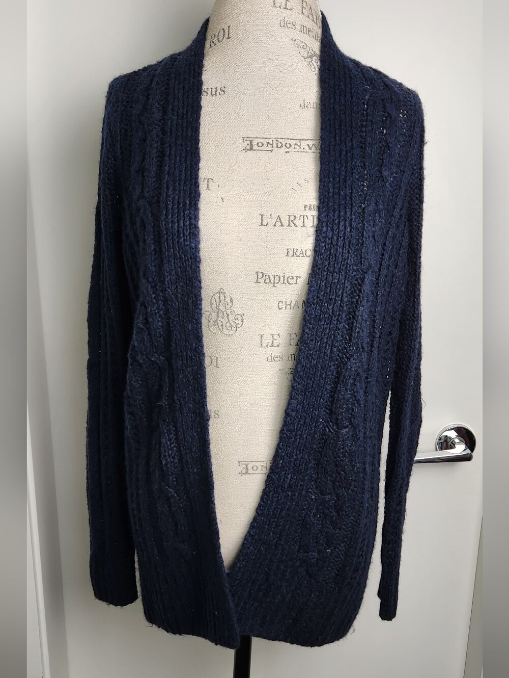 Cable Knit Cardigan Sweater